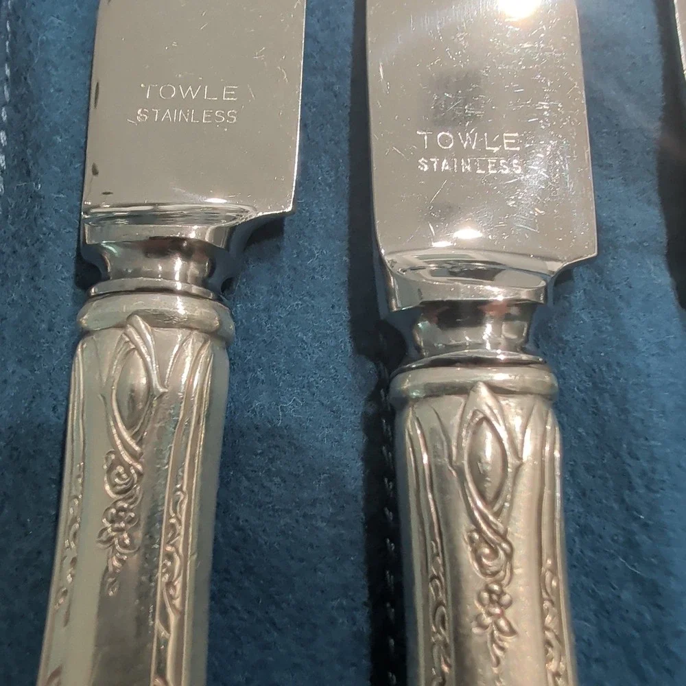 Towle Chased Diana Sterling Silver Flatware Set 39 Pieces Pat 1928 No Monogram